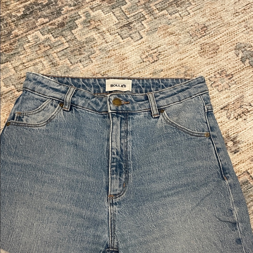 ROLLA'S High Rise Light Blue Jeans